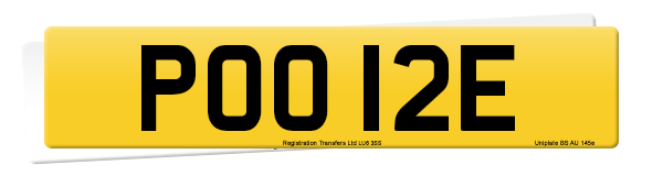 Registration number POO 12E